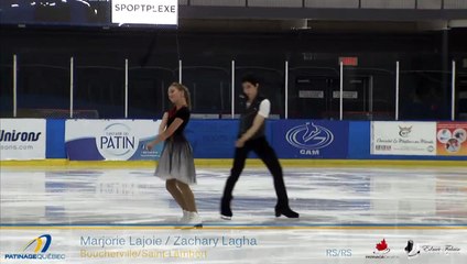 Marjorie Lajoie / Zachary Lagha 2016 Championnats québécois d'été - SD