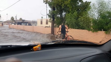 Flooding in Downtown Phoenix