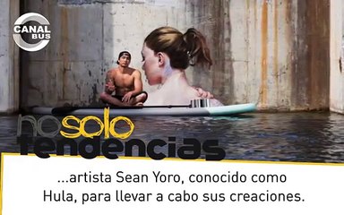Hula paints- rostros que emergen del agua