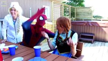 Frozen Elsa NURSE & Spiderman vs Maleficent! w- Pink Spidergirl, Joker, Disney Princess Anna, MLP -)