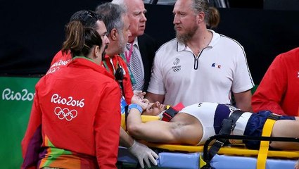 Update: Gymnast Samir Ait Said dropped en route to ambulance