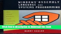 [Read PDF] Windows Assembly Language   Systems Programming: Object Oriented   Low-Level Systems