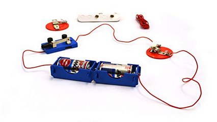 Basic Circuit Kit Switch 2 C Batteries w Holders 2 Light Holders 5 Bulbs