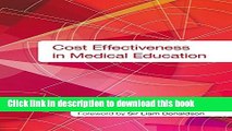 Cost Effectiveness in Medical Education For Free