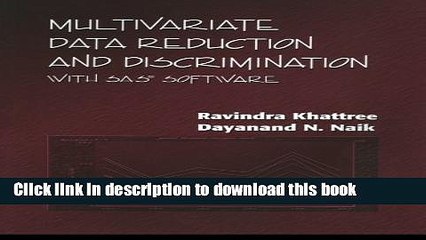 Master Multivariate Data Reduction & Discrimination with SAS 📊