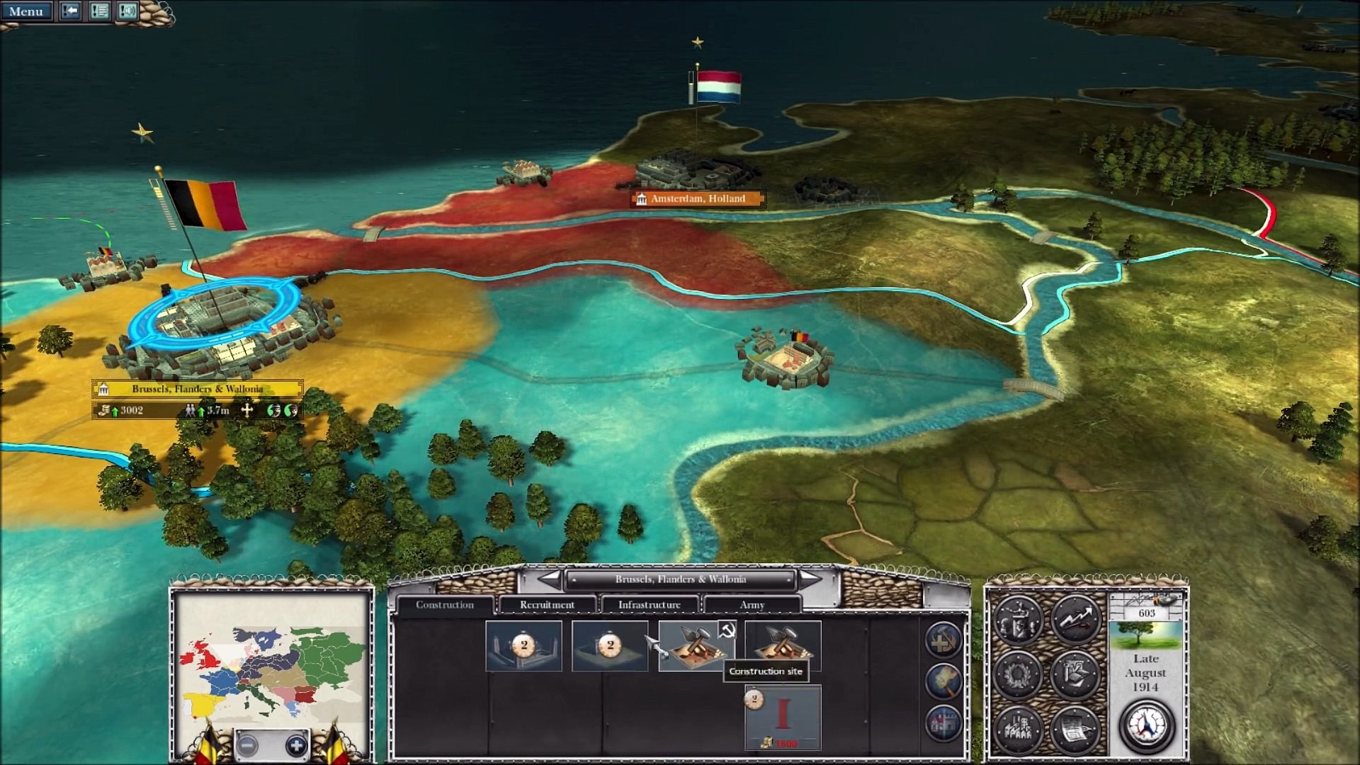 Napoleon Total War The Great War Mod V5 1 2 Belgium Episode 1 Video Dailymotion