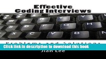 Books Effective Coding Interviews: Problems and Solutions Full Download