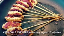 Crocodile Meat Recipe - Croc Skewers