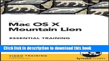 [Read  e-Book PDF] Mac OS X Mountain Lion Essential Training Free Books