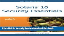 [Read  e-Book PDF] Solaris 10 Security Essentials  Read Online