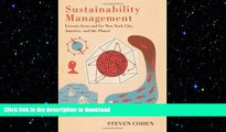 DOWNLOAD Sustainability Management: Lessons from and for New York City, America, and the Planet
