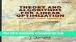 Ebook Theory and Algorithms for Linear Optimization: An Interior Point Approach Full Online