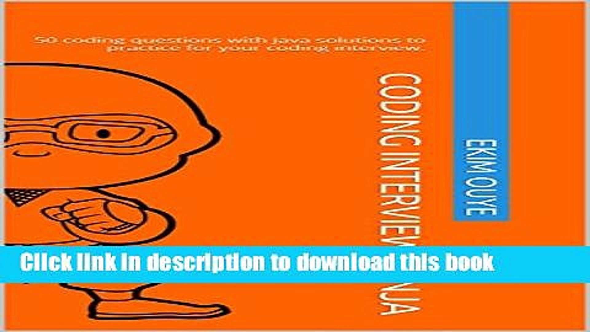 Ebook Coding Interview Ninja: 50 coding questions with Java solutions to practice for your coding