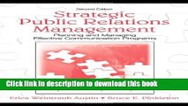 Ebook Strategic Public Relations Management: Planning and Managing Effective Communication