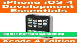 Books iPhone iOS 4 Development Essentials - Xcode 4 Edition Free Download