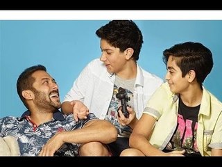 Salman Khan Strikes A Candid Pose With Nephews Arhaan And Nirvaan!