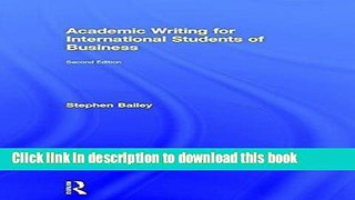 Ebook Academic Writing for International Students of Business Full Online