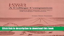 [PDF] Lingua Latina: A College Companion based on Hans Orberg s Latine Disco, with Vocabulary and