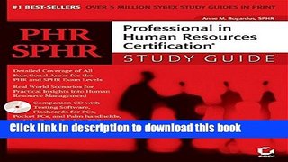 [Popular] E_Books PHR/SPHR: Professional in Human Resources CertificationStudy Guide Full Online