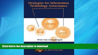 FAVORIT BOOK Strategies for Information Technology Governance READ EBOOK