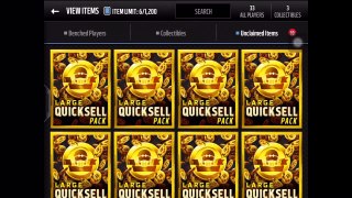10 LARGE QUICKSELL PACK OPENING + SIGNATURE ROAD SIGN PACK - Madden Mobile