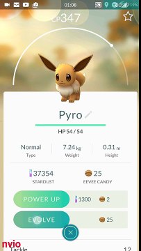 Pokemon Go Romania - EEVEE evolueaza în FLAREON