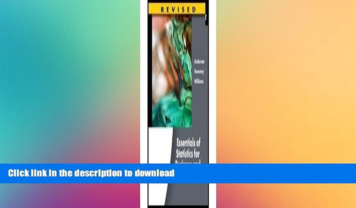 DOWNLOAD Essentials of Statistics for Business and Economics READ PDF FILE ONLINE