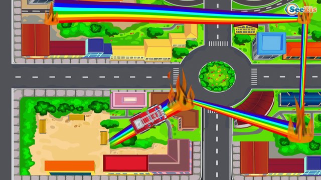 Polis arabası, Yarış Arabaları ve Kamyon Akıllı Arabalar - Eğitici Çizgi Film - Türkçe İzle