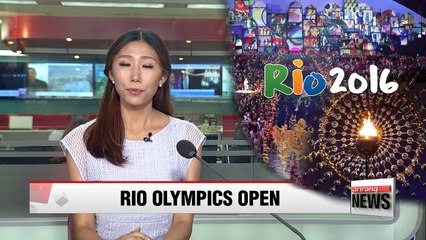 Скачать видео: Rio 2016: opening ceremony launches Olympics