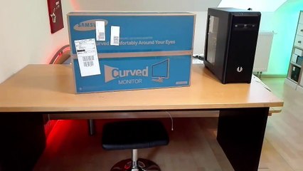 UNBOXING CURVED MONITOR SAMSUNG 27 ZOLL