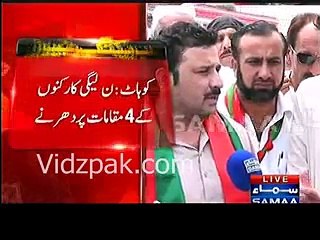PML-N workers block roads of Kohatt to fail PTI ehtisaab rally