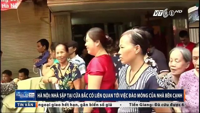 Hà Nội- Nhà sập tại Cửa Bắc có liên quan tới việc đào móng của nhà bên cạnh