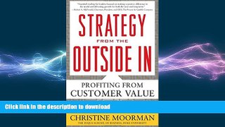 FAVORIT BOOK Strategy from the Outside In: Profiting from Customer Value FREE BOOK ONLINE