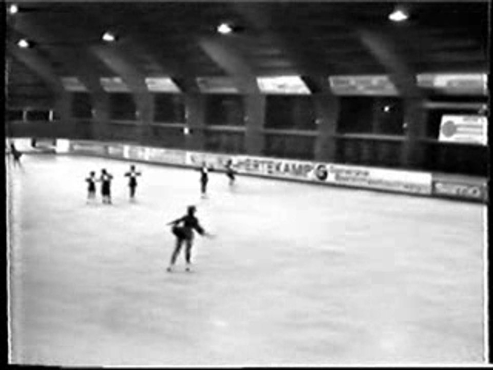 Kathy schaatste