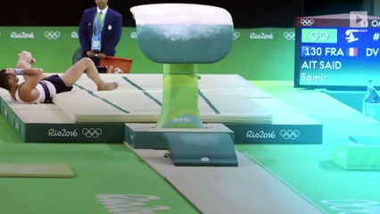 Horrific Olympic moment: French gymnast breaks his leg during vault