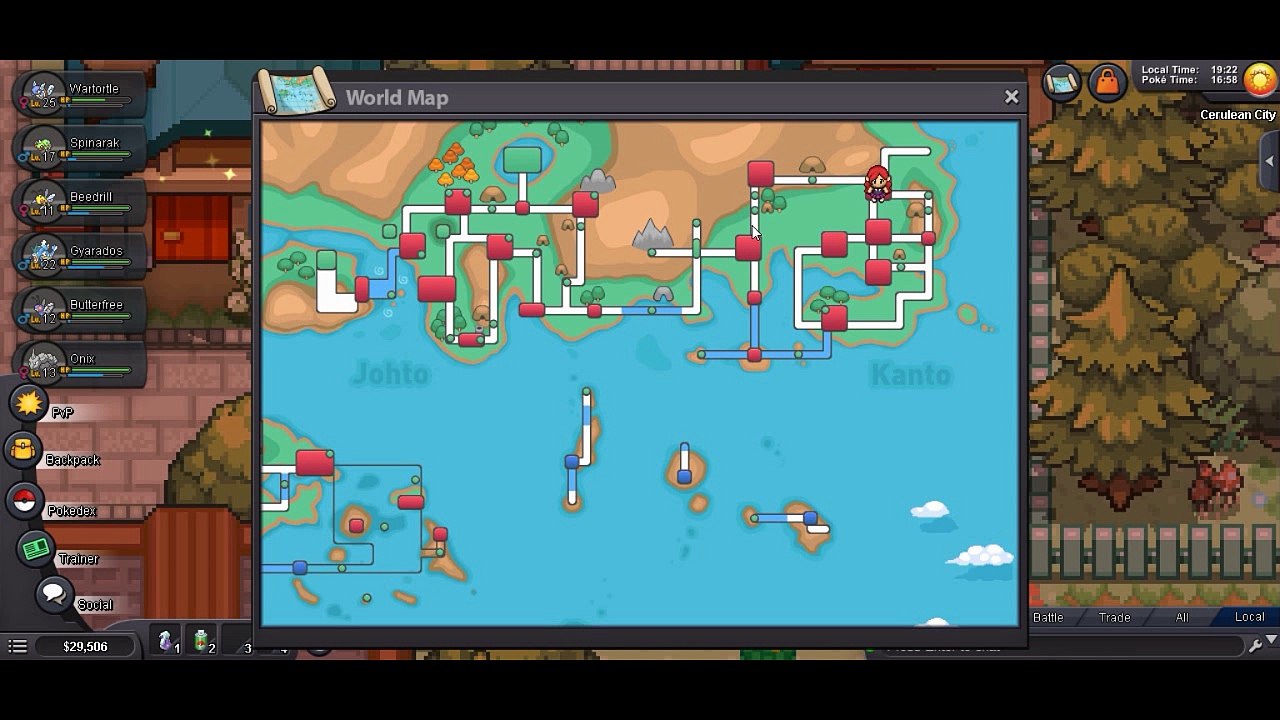 [FR] Astuce Pokemon Révolution Online comment accéder a safrane city