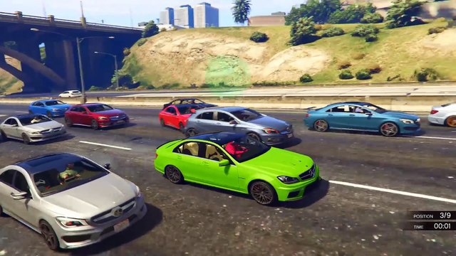 COLORS CARS PARTY Cartoon with Spiderman Epic Mercedes FUN Nursery Rhymes for Children Kids Songs