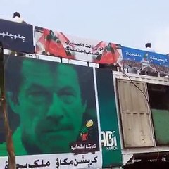 Big Number of People Join Imran Khan’s Ehtisab Rally – Mobile Footage