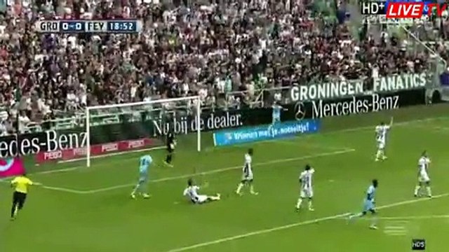 0-1 Tonny Vilhena Goal - Groningen vs Feyenoord - Netherlands - Eredivisie - 07.08.2016