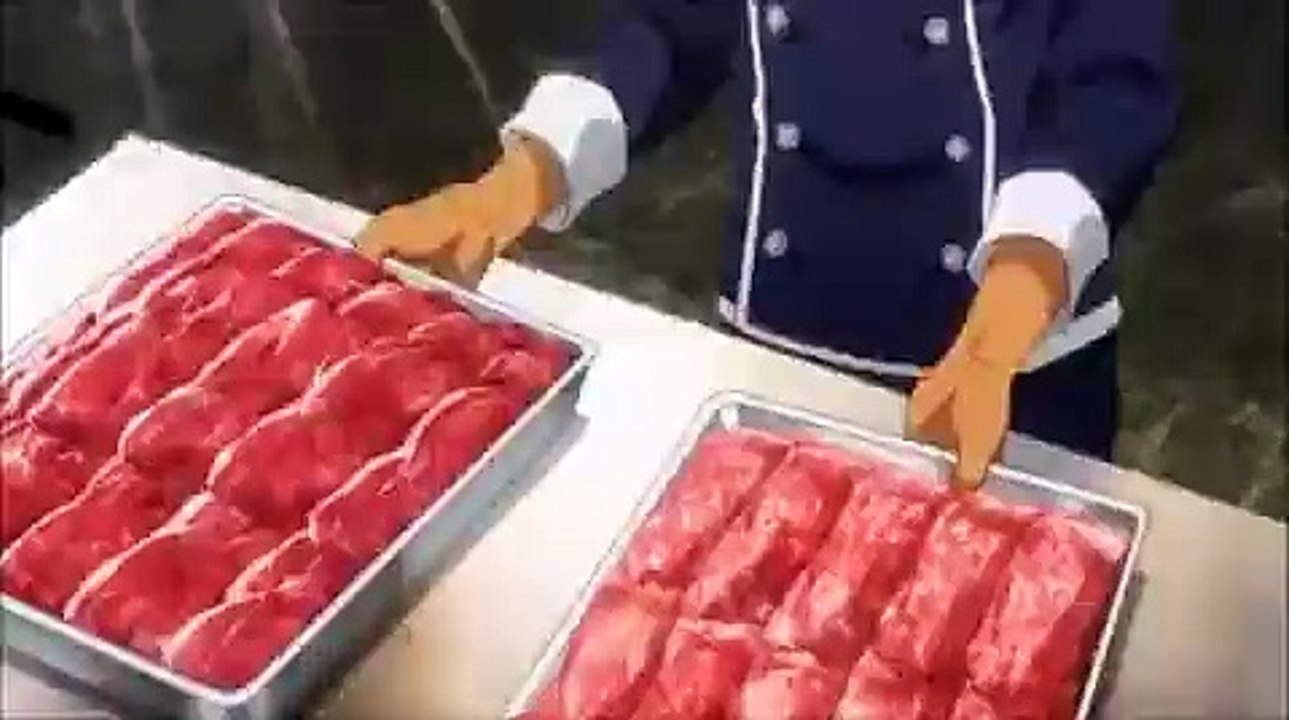 Animede Çıkan Kebab Sahnesi (Bayrak Astırır)