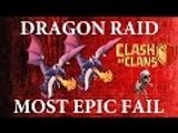 Clash of Clans: MOST EPIC DRAGON RAID FAIL EVER! WTF!