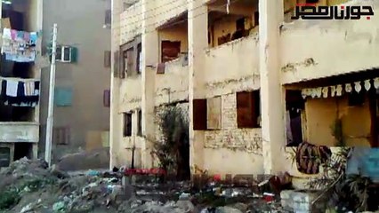 بالفيديو مساكن إيواء الفيوم مهددة بالانهيار