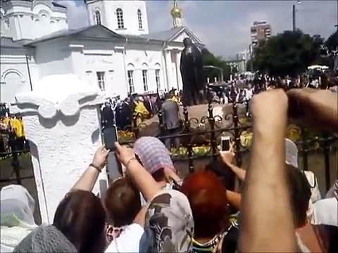Кирилл приехал в город Орёл, освятил памятник у церкви 28 июля 2016 год 28.07.2016 Крещение Руси