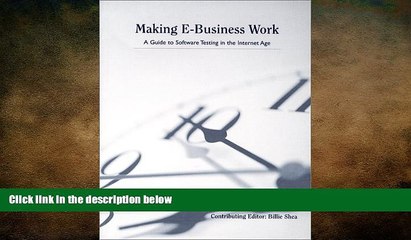FREE DOWNLOAD  Making E-Business Work : A Guide to Software Testing in the Internet Age  FREE