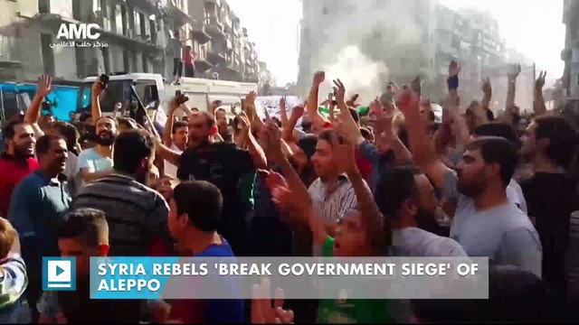 Syrian rebels reportedly break siege in Aleppo