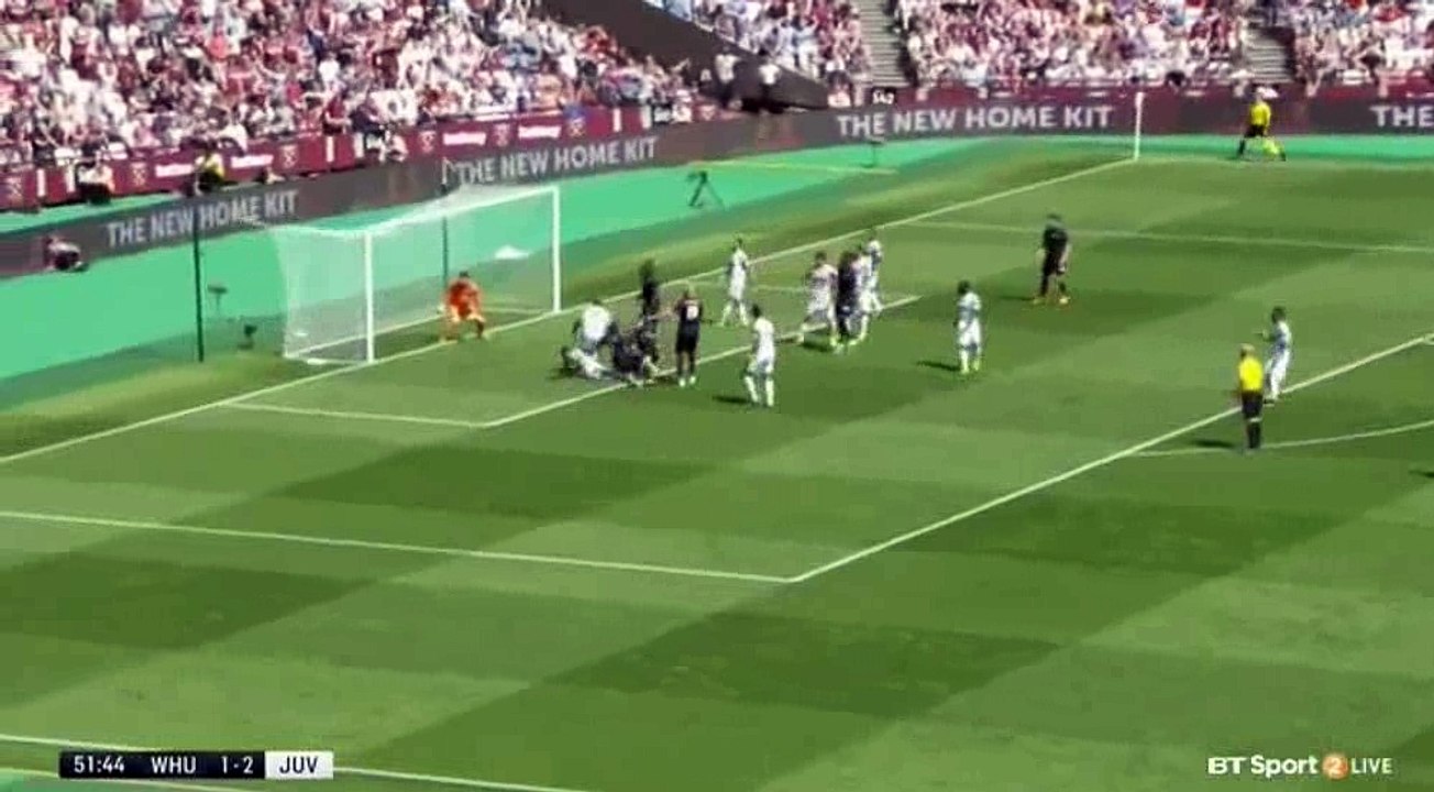 Andrew Carroll Goal - West Ham 2-2 Juventus - 07-08-2016