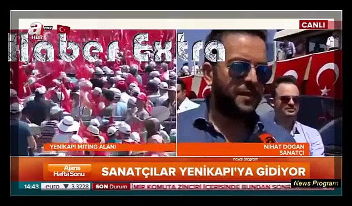 NİHAT DOĞAN Yenikapı Demokrasi ve Şehitler Mitinginde 7 ağustos 2016