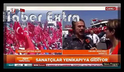 ORHAN GENCEBAY Yenikapı Demokrasi ve Şehitler Mitinginde