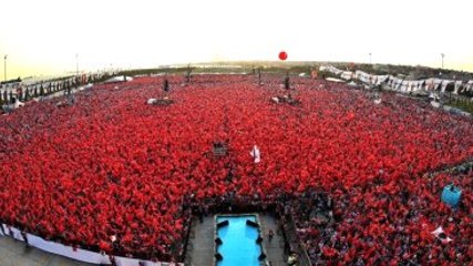 Yenikapı Miting Alanının Havadan Görüntüleri
