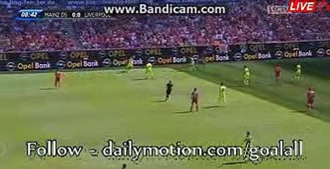 Divock Origi Fantastic Chance - Mainz 0-0 Liverpool 07.08.2016